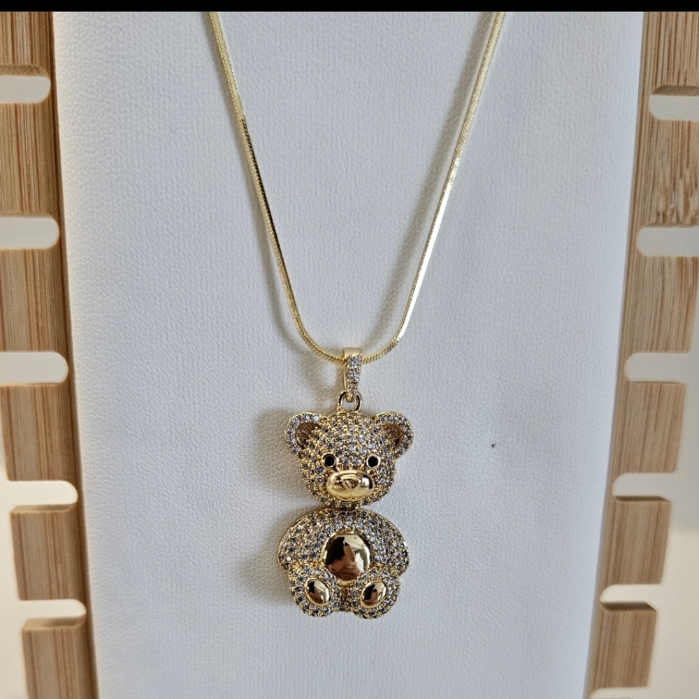 Teddy bear zircon set